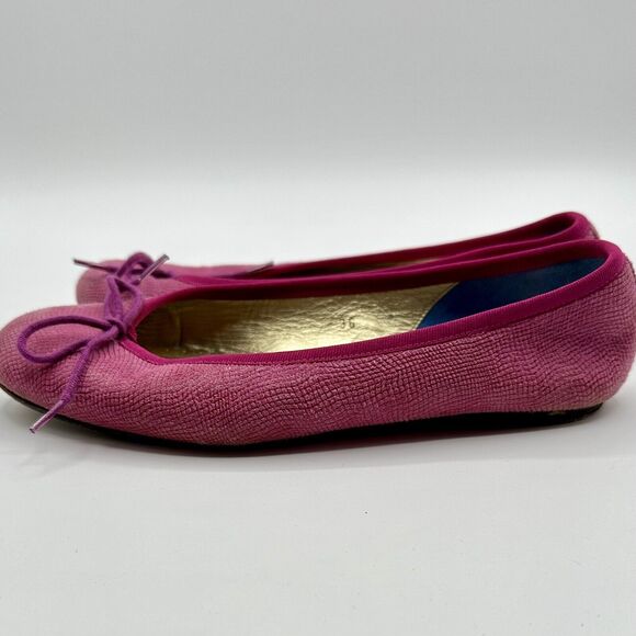 London Sole Ballet Flats Pink With Bow Size 36/5.5 US GUC!!! - Picture 2 of 6